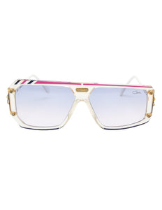 Cazal Vintage Asymmetrical Purple and Pink Sunglasses 867 125