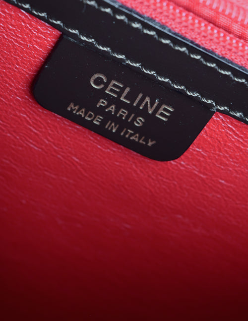 Vintage Monogram Celine Bag in Brown Canvas and Leather. Luxury Vintage Celine Wallet. Celine Long Strap Wallet. Celine Bag Gift for Her.