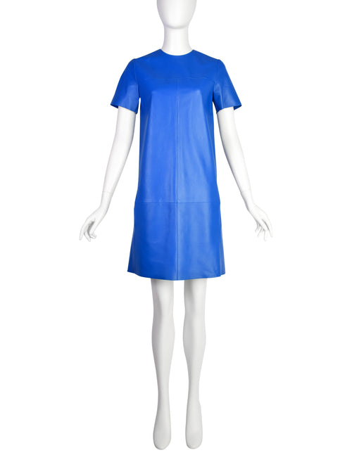 Celine by Phoebe Philo Pre-Fall 2012 Cobalt Blue Lambskin Leather Shif –  Amarcord Vintage Fashion