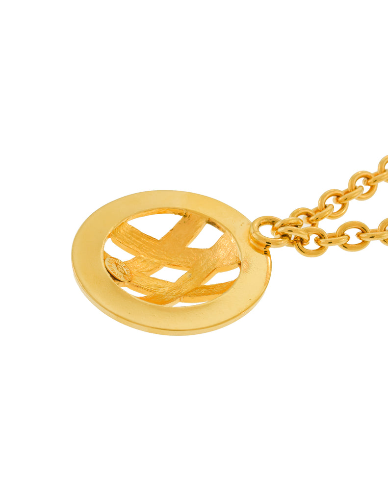 CELINE Logo Arc de Triomphe Necklace Gold Accessory Vintage Old Celine –  VintageShop solo