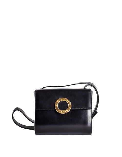 celine messenger bag black