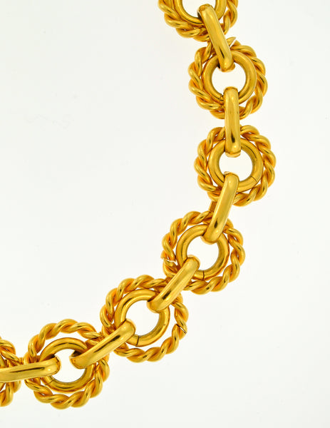 Celine Vintage Iconic Gold Star Toggle Choker Necklace - Amarcord Vintage Fashion
 - 4