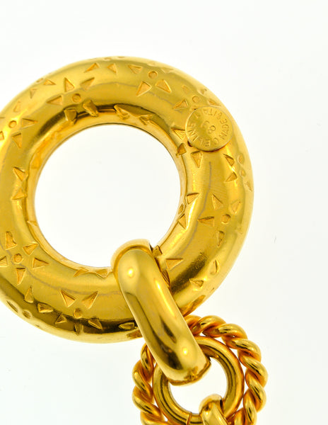 Celine Vintage Iconic Gold Star Toggle Bracelet - Amarcord Vintage Fashion
 - 5