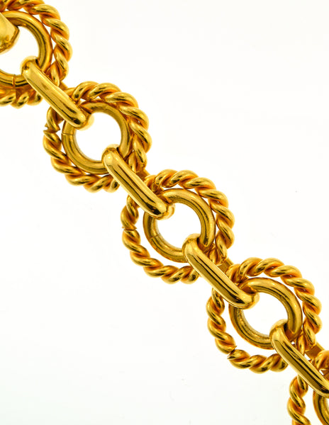 Celine Vintage Iconic Gold Star Toggle Bracelet - Amarcord Vintage Fashion
 - 6
