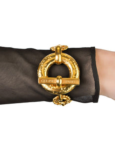 Celine Vintage Iconic Gold Star Toggle Bracelet - Amarcord Vintage Fashion
 - 1