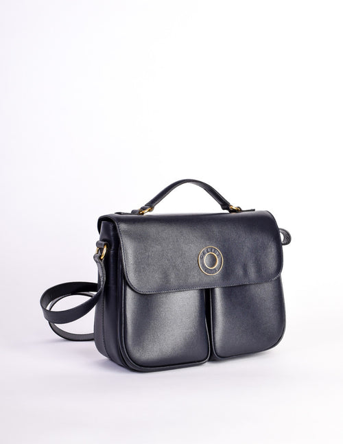 Celine Vintage Navy Blue Leather Messenger Bag – Amarcord Vintage