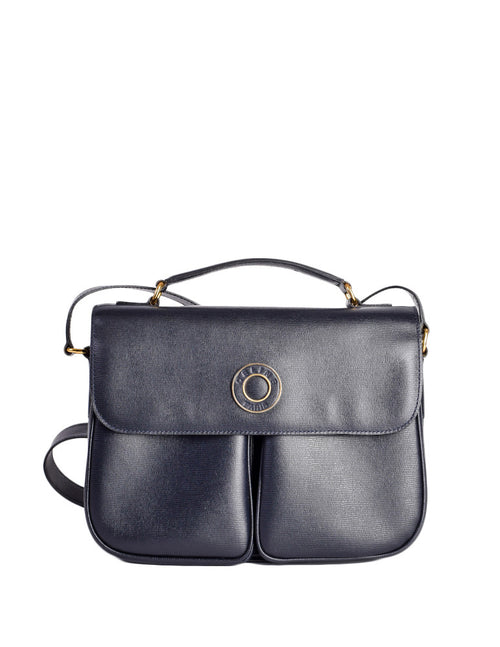 Celine Vintage Navy Blue Leather Messenger Bag – Amarcord Vintage Fashion