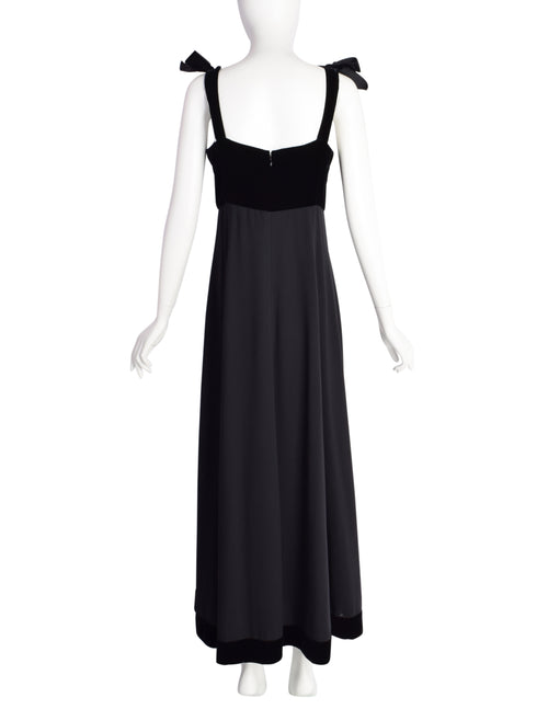 Ami New York Vintage VELVET SPLIT HEM SEQUINS EVENING DRESS-Black Size 14  NWOT | eBay