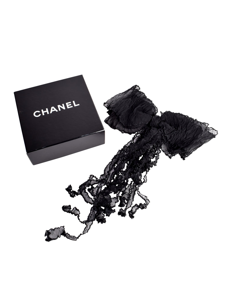 black chanel bow