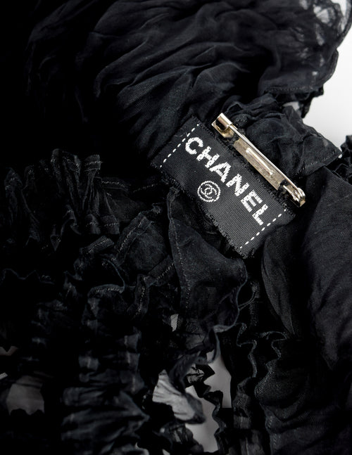 Silk hair accessory Chanel Black in Silk - 21648842