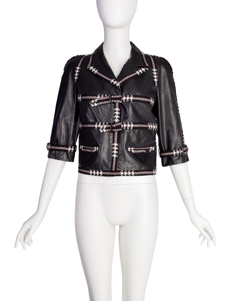 1980s Vintage Chanel Chain Bomber Jacket New Geezer #45 1980s Vintage Chanel Chain Bomber Jacket New Geezer
