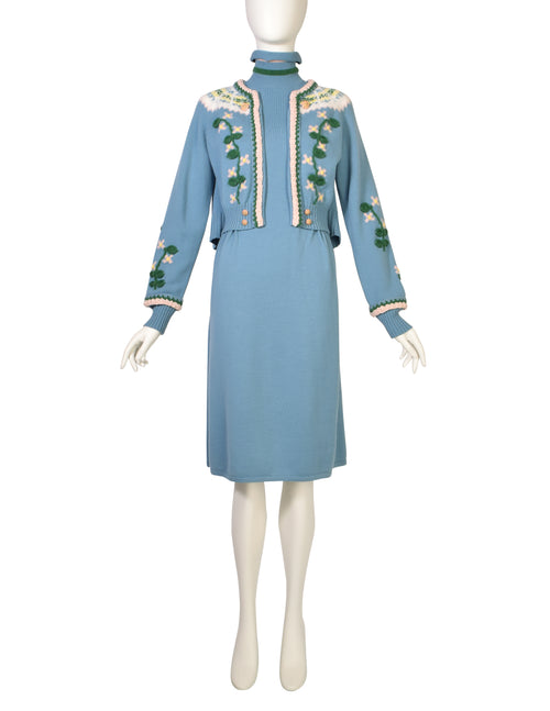 Chanel Vintage Long Dress w/ Tags - Blue Dresses, Clothing