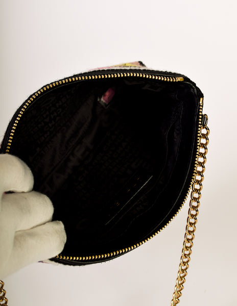 Chanel Vintage Precious Symbols Needlepoint Clutch Bag