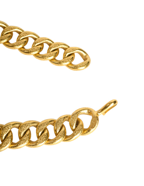 chanel chain necklace gold