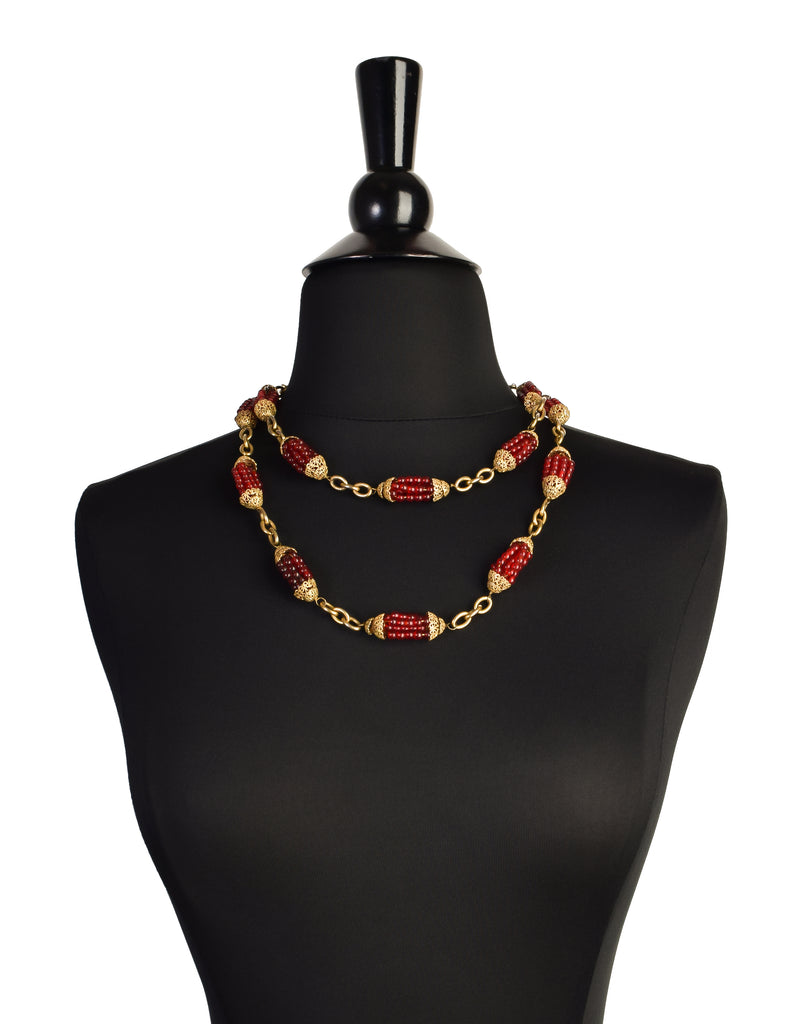 Chanel Gemstone Sautoir Necklace