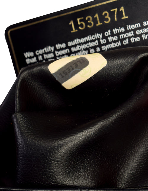 Chanel Vintage Oversized Black Matelasse Quilted Lambskin Leather CC L –  Amarcord Vintage Fashion