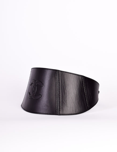 Chanel hotsell belt black