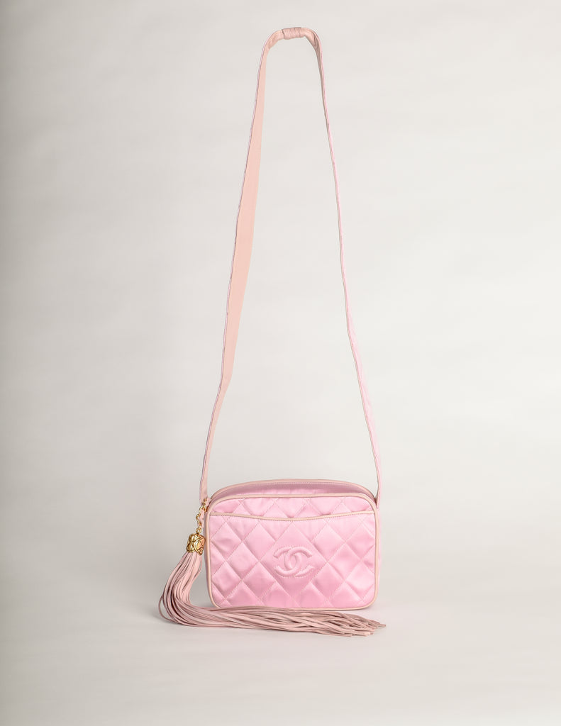 Chanel Vintage Quilted Flower Print Flap Shoulder Bag