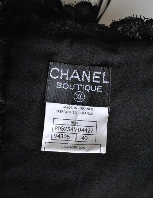 Chanel Vintage Black Lace Floral Bralette Bustier Top – Amarcord Vintage  Fashion
