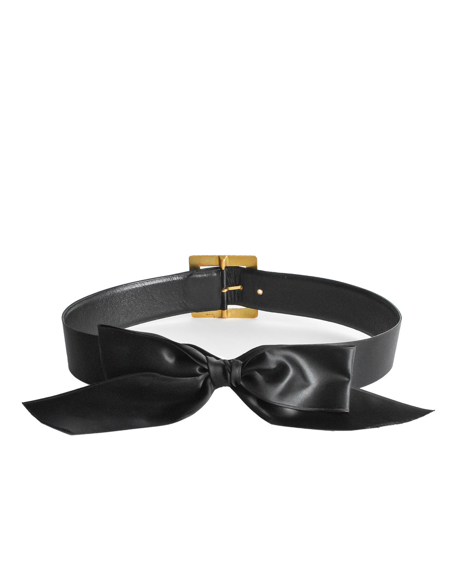Chanel 2005 Black Bow Belt