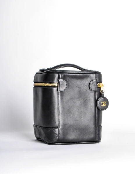 Chanel Vintage Black Cosmetic Case