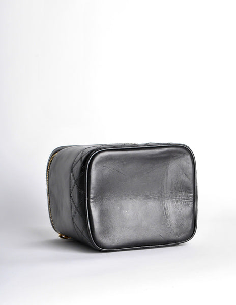 Chanel Vintage Black Cosmetic Case