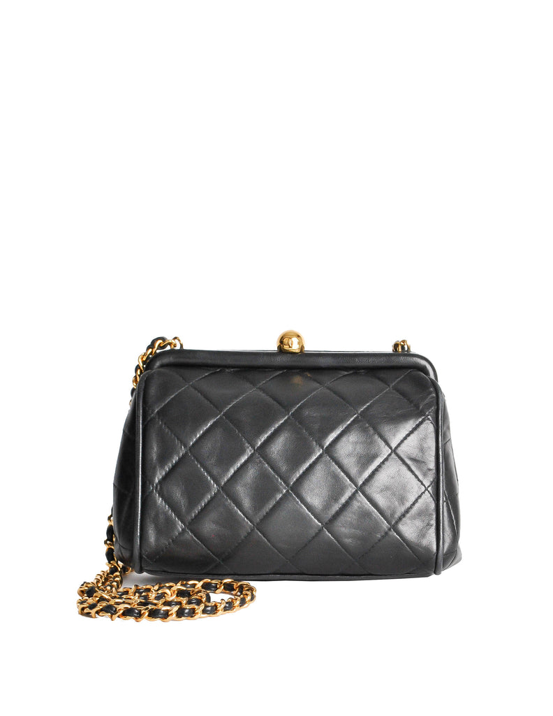 Vintage Bag CHANEL Quilted Matelasse Suede Crossbody 