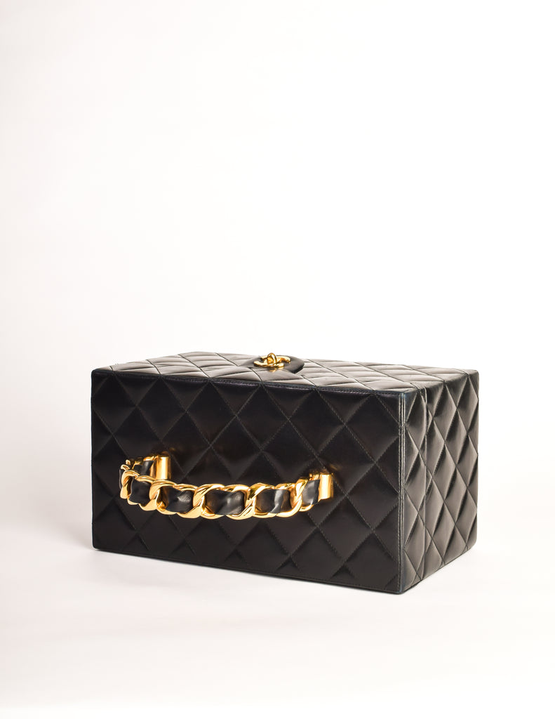 Chanel Vintage Black Cosmetic Case – Amarcord Vintage Fashion