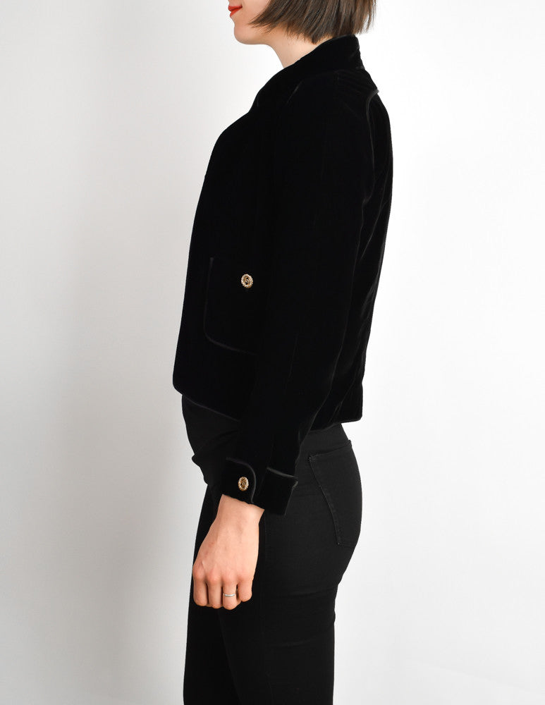 Velvet blazer Chanel Black size 40 FR in Velvet - 37195975