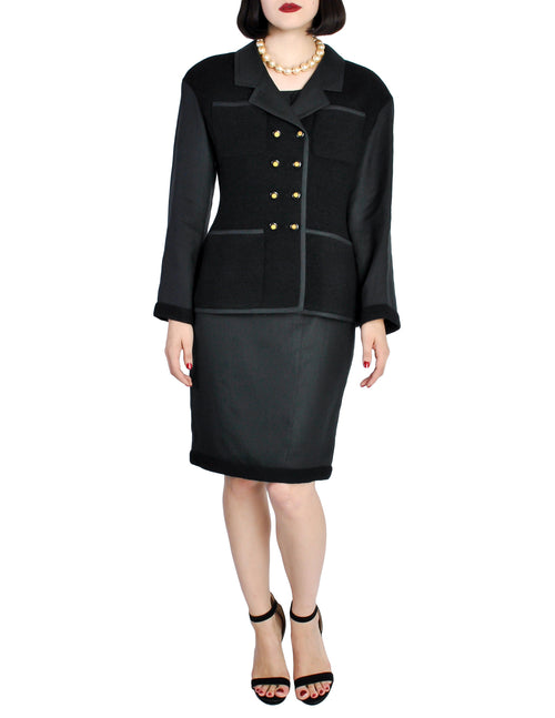 Vintage Versace 3-piece Vested Skirt Suit – Recess