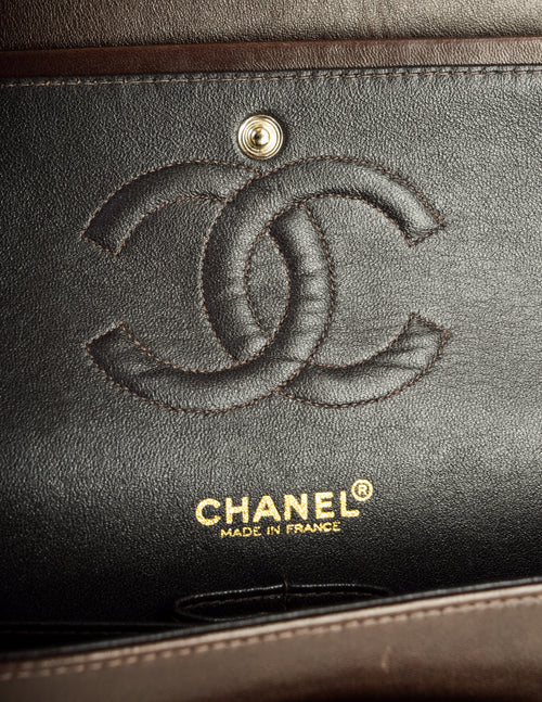 Chanel Classic Medium 2.55 Double Flap Bag in Black Caviar with Gold  Hardware - SOLD