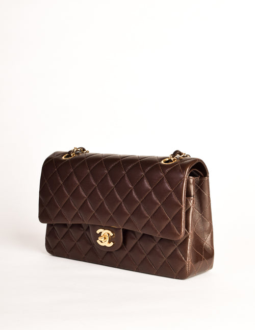 CHANEL- Vintage Medium Classic Double Flap - Black Shoulder Bag / Cros -  BougieHabit