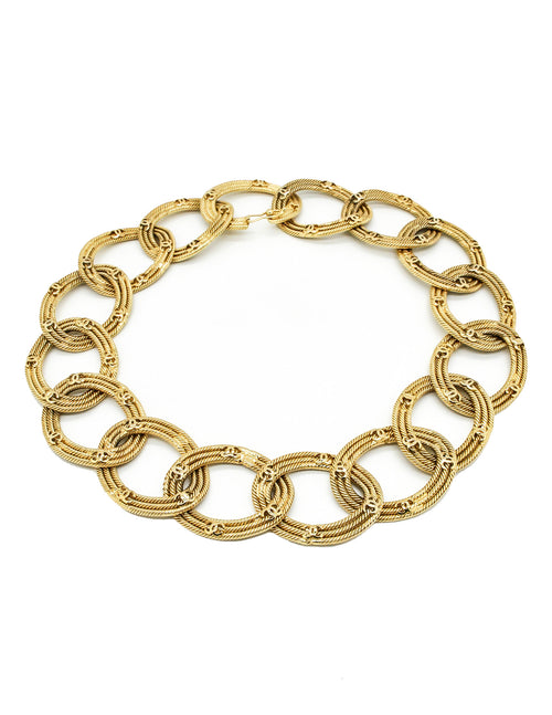 Chanel Oval Logo Charm Bracelet