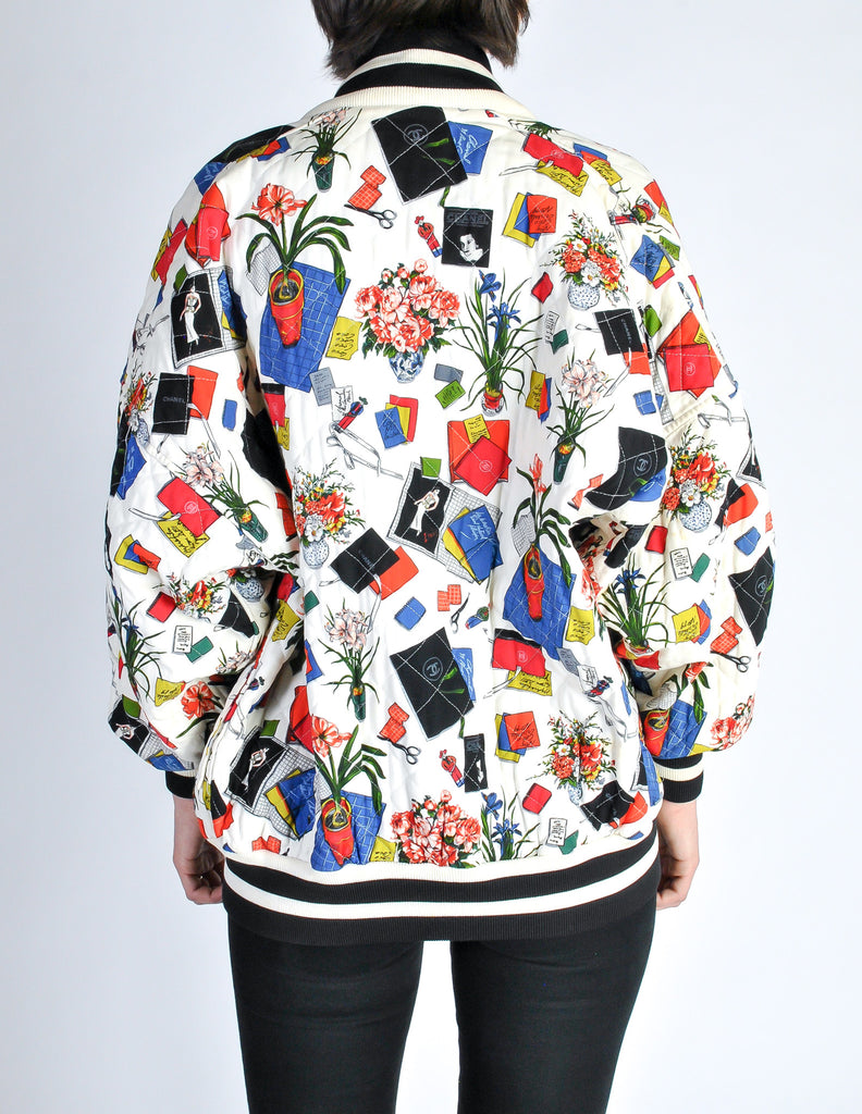 Vintage chanel best sale bomber jacket