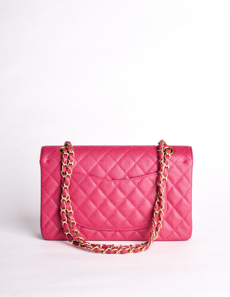 Chanel Classic Double Flap Bag Quilted Caviar Small Pink 477516