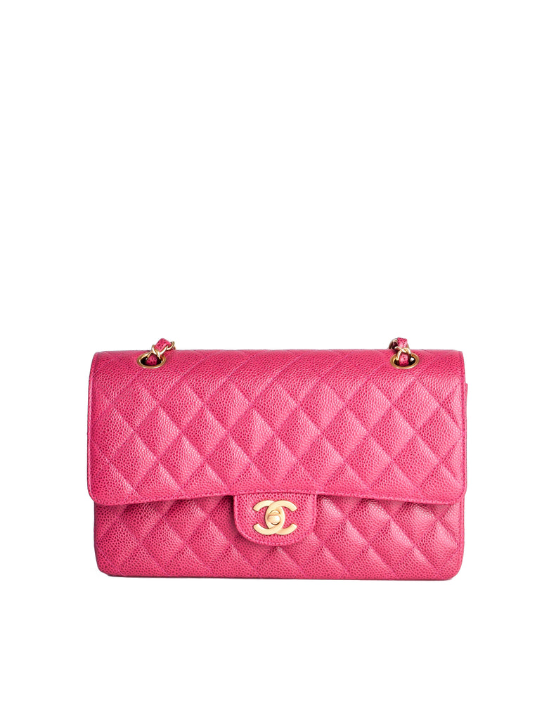 Pink quilted outlet bag