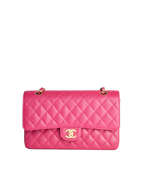 CHANEL Pink Caviar Classic Double Flap Bag GHW - Timeless Luxuries