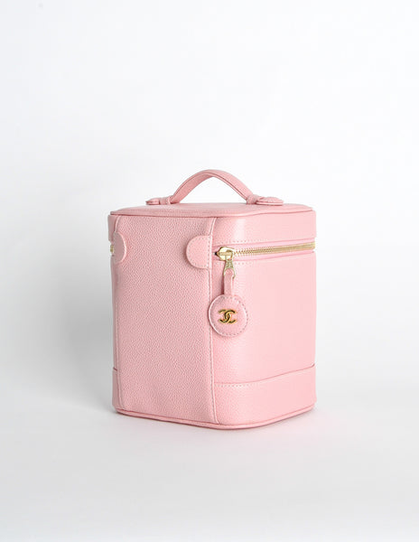Chanel Vintage Baby Pink Cosmetic Case