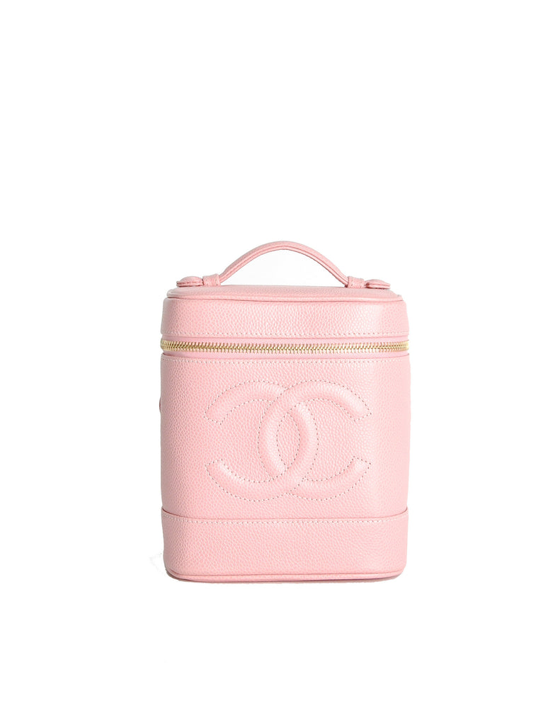 Chanel pink makeup bag outlet
