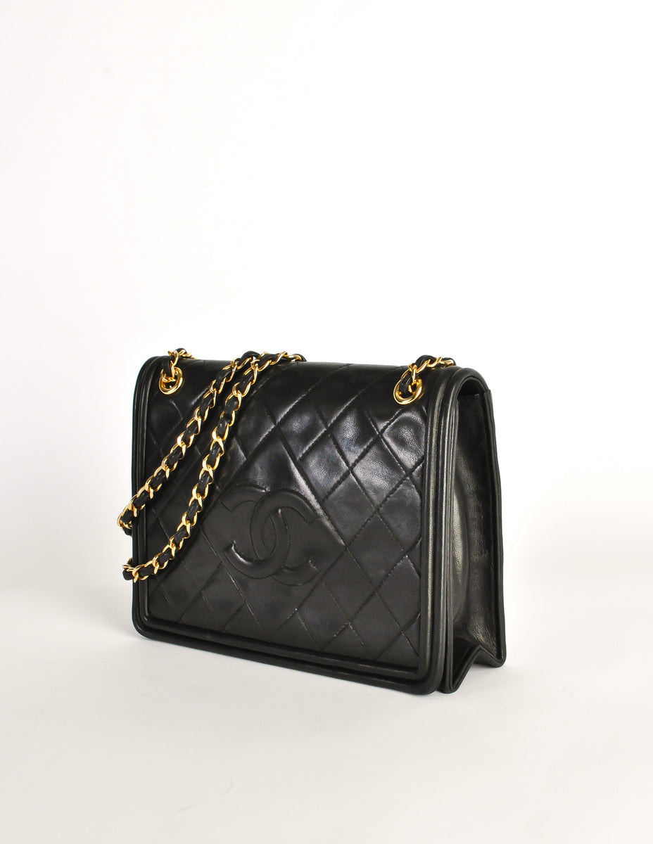 Chanel Vintage Black Caviar Lambskin Tote Style Handbag – Amarcord Vintage  Fashion