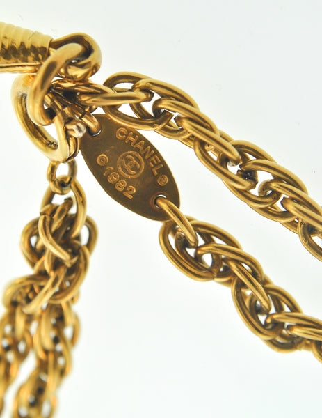 Chanel Vintage Gold Rhinestone Magnifying Glass Loupe Necklace - Amarcord Vintage Fashion
 - 11