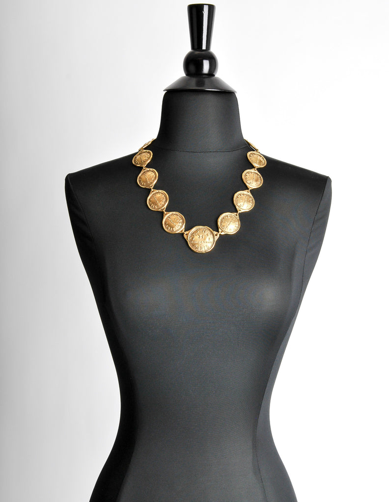 CHANEL 1980s Chanel Medallion Necklace