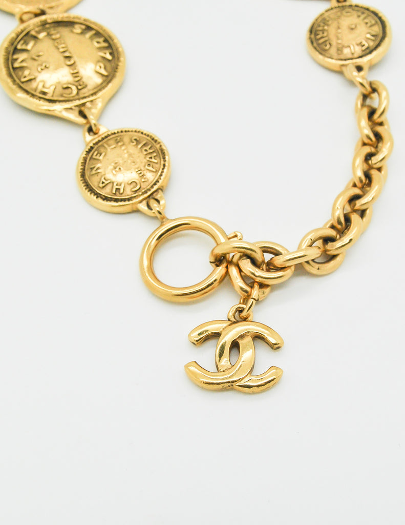 Chanel Coin 31 Rue Cambon Vintage Gilding Lady's Necklace