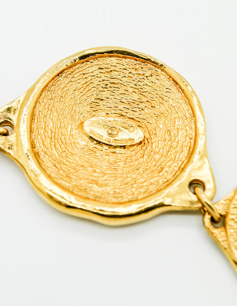 Chanel Vintage Gold 31 Rue Cambon Coin Medallion Necklace