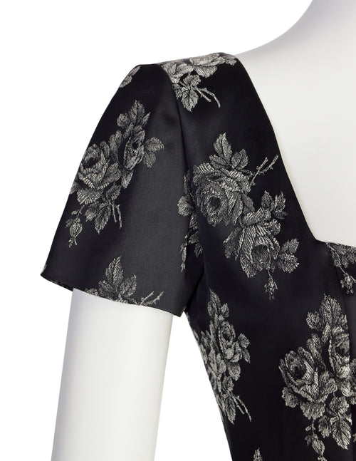 Chantal Thomass Vintage 1990s Black Grey Rose Floral Bodycon Mini Dres –  Amarcord Vintage Fashion