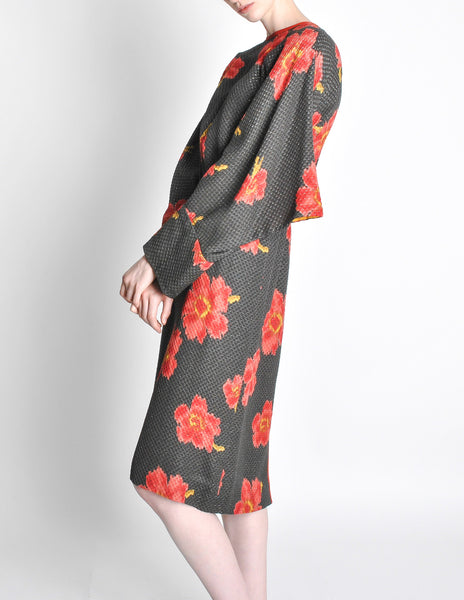Chloe Vintage Floral Kimono Dress - Amarcord Vintage Fashion
 - 7