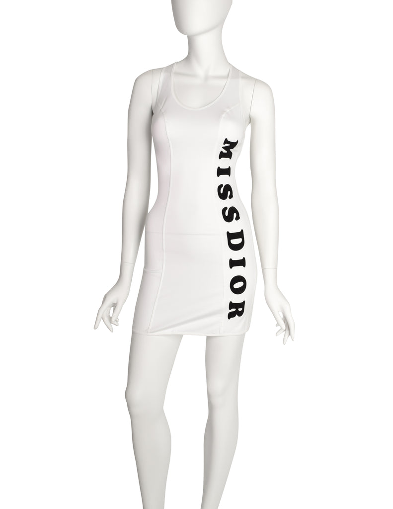 Christian Dior Vintage SS 2001 by John Galliano MISS DIOR White Cotton Amarcord Vintage Fashion Christian Dior Vintage SS 2001 by John Galliano MISS DIOR White Cotton Amarcord Vintage Fashion
