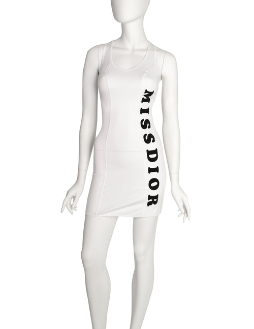 Christian Dior Vintage SS 2001 by John Galliano MISS DIOR White Cotton Amarcord Vintage Fashion Christian Dior Vintage SS 2001 by John Galliano MISS DIOR White Cotton Amarcord Vintage Fashion
