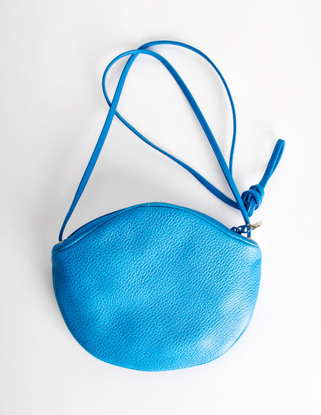 Christian Dior Vintage Blue Leather Crossbody Bag - Amarcord Vintage Fashion
 - 6
