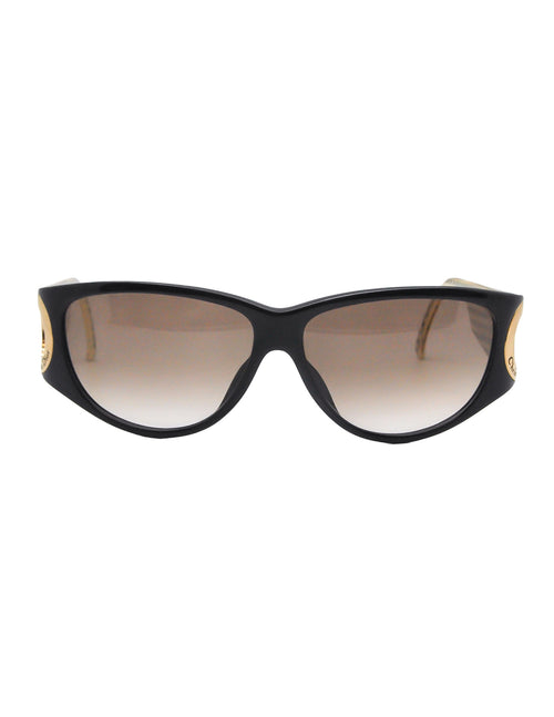 Christian Dior Black and Gold Houndstooth Sunglasses 2662 – Amarcord  Vintage Fashion
